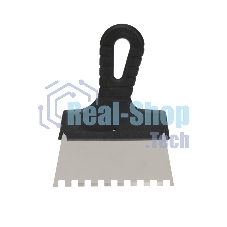 Шпатель фасадный Rexant 150 мм зуб 8х8 нержавеющая сталь, пластмассовая рукоятка