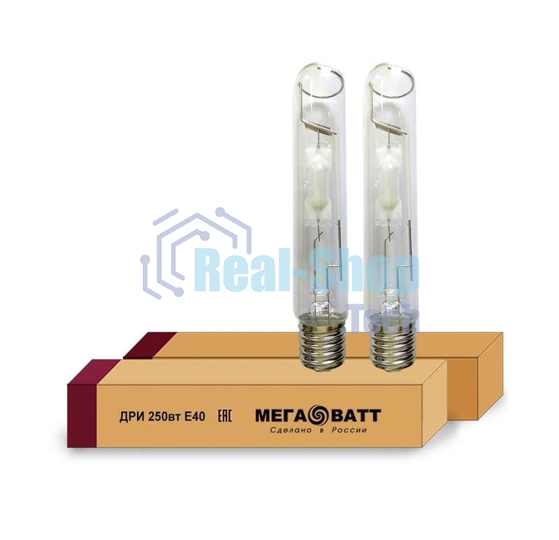 Лампа газоразрядная дуговая ртутная ДРИ 250/4000К E40 (25) МЕГАВАТТ 02966