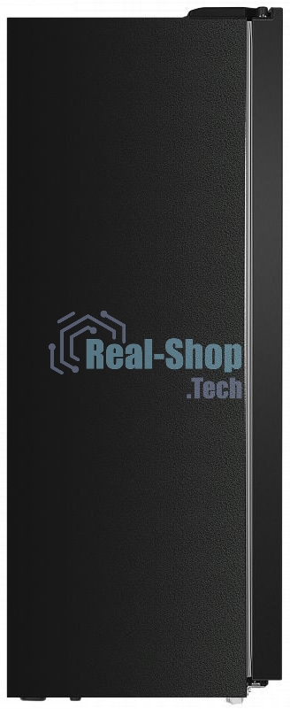 Холодильник Maunfeld MFF177NFSB черный глянц. двухкамерный 263/170л морозилка сбоку, No Frost, Side by Side