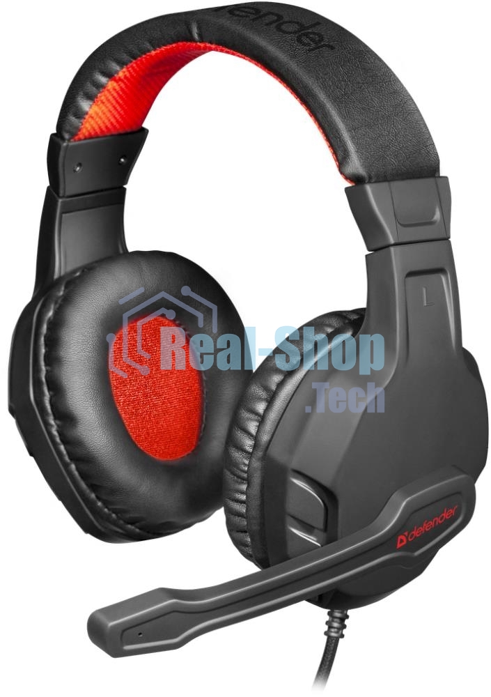Гарнитура Defender GAMING CUJO BLACK/RED