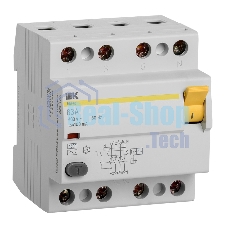 Выключатель дифференциального тока (УЗО) 4п 63А 100мА тип AC ВД1-63 ИЭК MDV10-4-063-100
