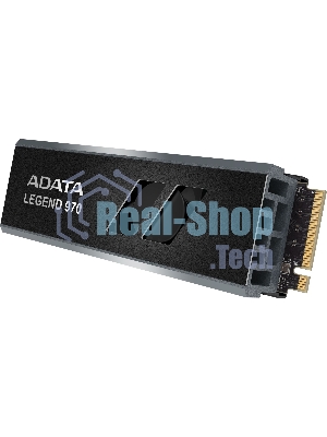 Накопитель SSD ADATA LEGEND 970, 2Tb, PCIe 5.0 x4, M.2 2280, NVMe, R/W 10000/10000, с радиатором