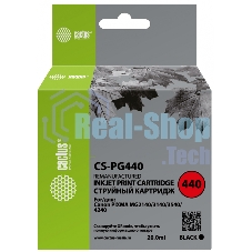 Картридж струйный Cactus CS-PG440 черный (180 стр.) для Canon PIXMA MG2140/MG3140