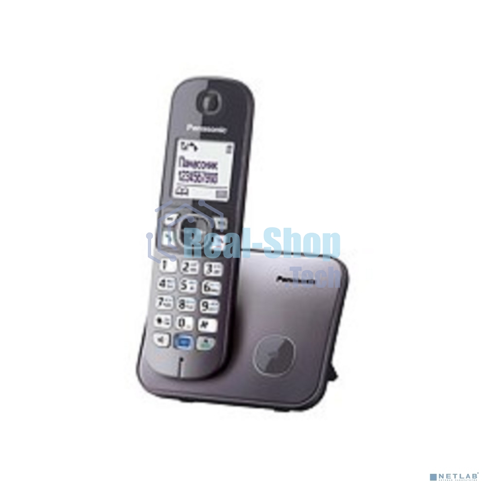 Телефон беспроводной (DECT) Panasonic KX-TG6811RUM (серебристый) Беспроводной DECT,40 мелодий,телефонный справочник 120 зап.