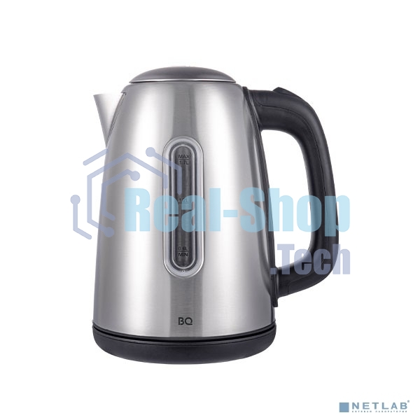 Чайник электрический BQ KT1822SW черный/стальной, мощность 2200Вт, Максимальный объем 1.7л