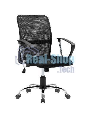 Кресло Defender RIVELLON черный, сетка, 110 кг, механизм качания