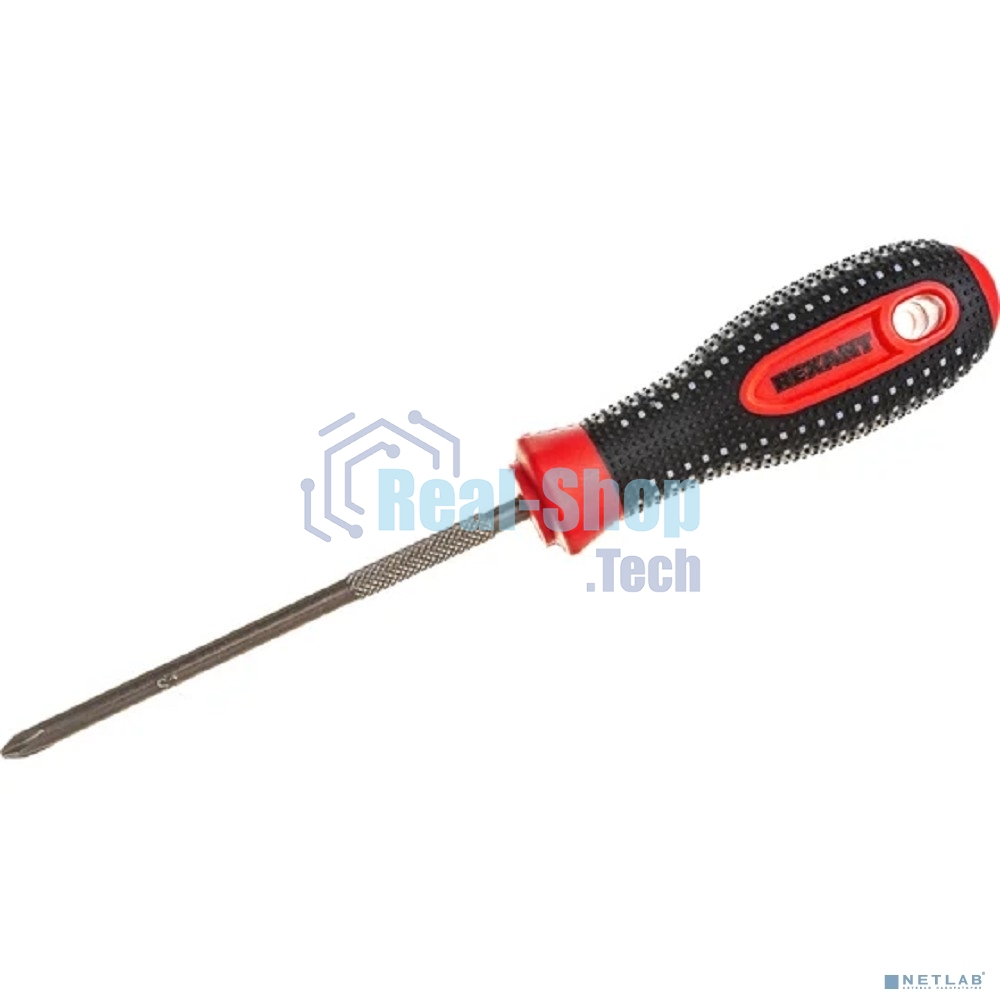 Отвертка крестовая Rexant PH 2х125 мм, трехкомпонентная рукоятка, сталь S2