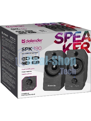 Акустическая система Defender 2.0 SPK-190 черный