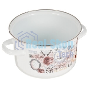 Кастрюля Appetite 1RD161М Roses эмалированная сталь 2 л 60070377