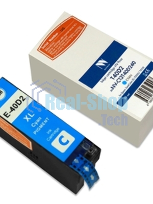 Струйный картридж NVPrint T40D2 (NV-C13T40D240) Cyan для Epson SureColor SC-T5100/T3100 (50 мл) совместимый
