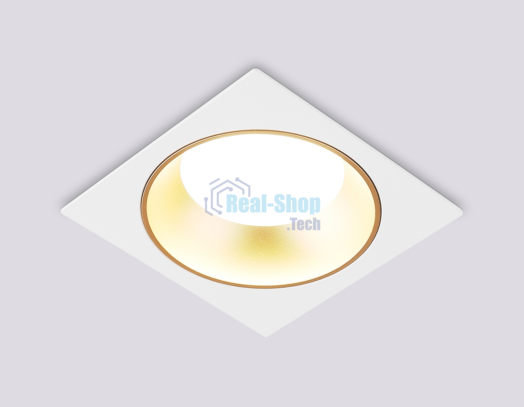 Светильник Ambrella light TN52338 SWH/SGD белый песок/золото песок GX53 max 12W 115*115*25