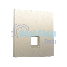 Лицевая панель SIGMA (Шёлк) для компьютерной/телефонной розетки RJ-45/RJ-11 QUANT PRO