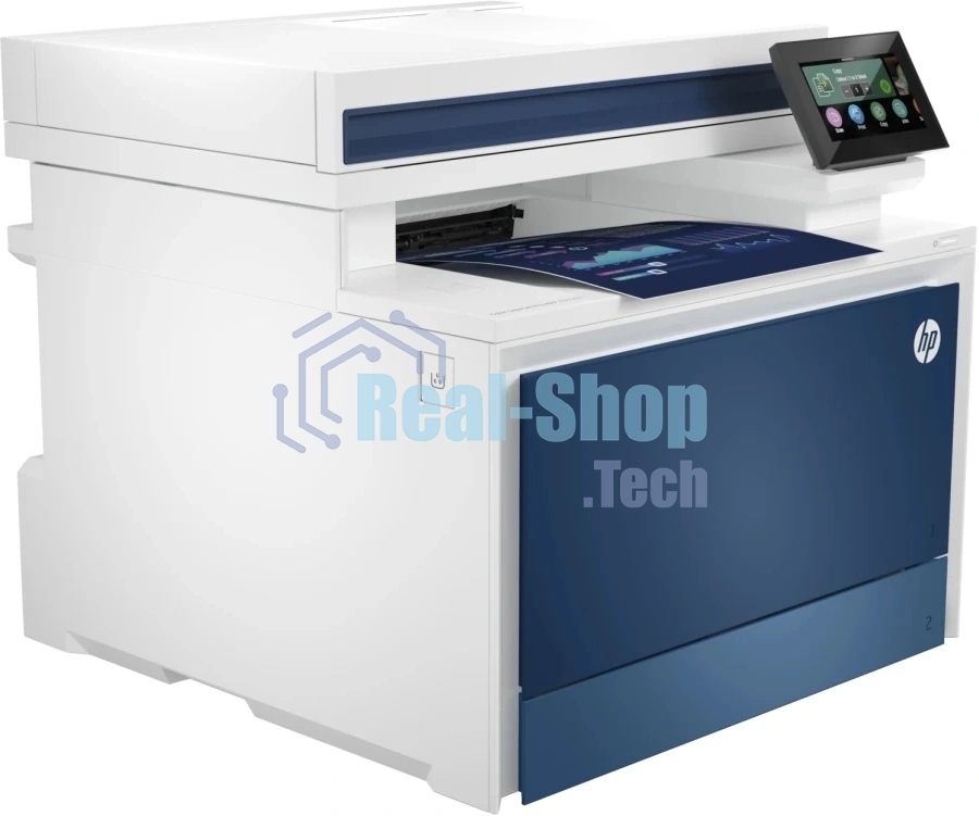 МФУ лазерное HP Color LaserJet Pro MFP 4303dw (5HH65A), A4, цветной, печ. 33 стр/мин., скан. до 44 изобр/мин. (ч/б) 35 изобр/мин. (цвет), 600x600 dpi (печать) 1200x1200 dpi (скан.), USB 2.0, Ethernet (RJ-45), Bluetooth