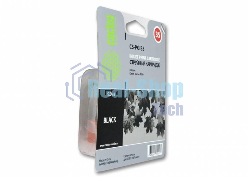 Картридж струйный Cactus CS-PGI35 черный (9 мл) для Canon iP100