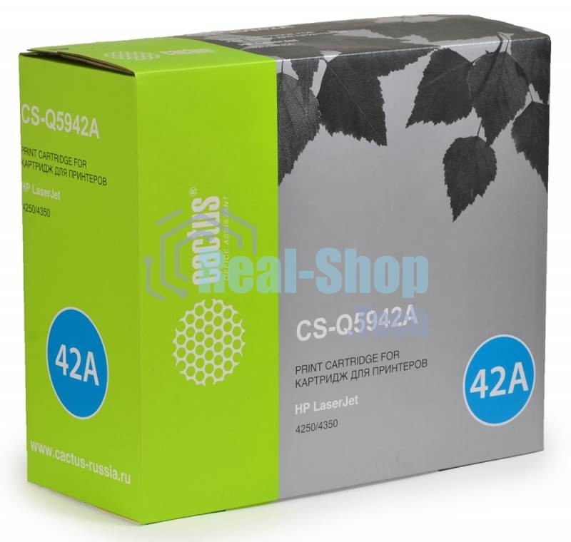 Картридж лазерный Cactus CS-Q5942A черный (10000 стр.) для HP LJ 4250/4350