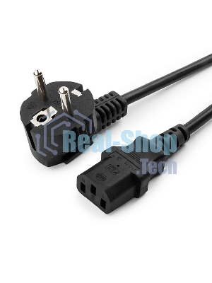 Кабель Gembird Power 250V 10A EUR, VDE питания сетевой, Евровилка, заземление, 5m (PC-186-VDE-5M)