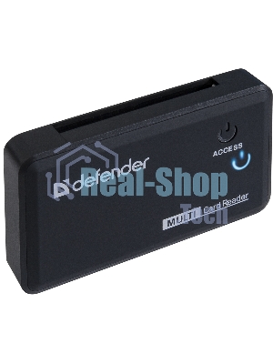 Кард-ридер Defender Optimus/черный/CF/MMC/MS/MS Duo/MS Micro M2/MS Pro/MS Pro Duo/RS-MMC/SD/SDHC/micro-SD/mini-SD/miсro-SDHC/USB 2.0 A(M)/черный