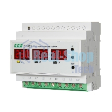 Реле контроля напряжения CP-723 (трехфазное; два режима работы - три однофазных реле или трехфазное реле напряжения; монтаж на DIN-рейке; 100…450 AC 3NO 3х63А) F&F EA04.009.015