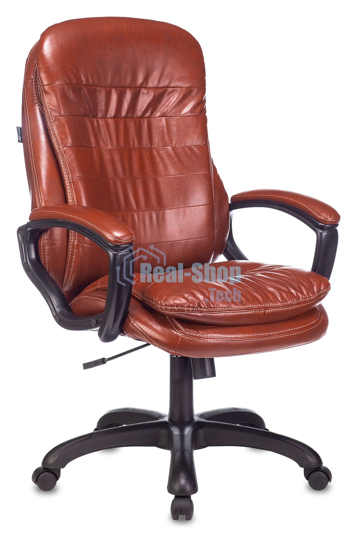 Кресло руководителя Бюрократ T-9950LT коричневый Boroko-37, искусственная кожа, крестовина пластик