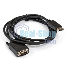 Кабель ExeGate EX284914RUS DisplayPort-VGA ExeGate EX-CC-DPM-VGAM-1.8 (20M/15M, 1,8м, экран)