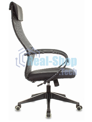 Кресло Бюрократ CH-607 TW-01 черный, сетка, подголовник