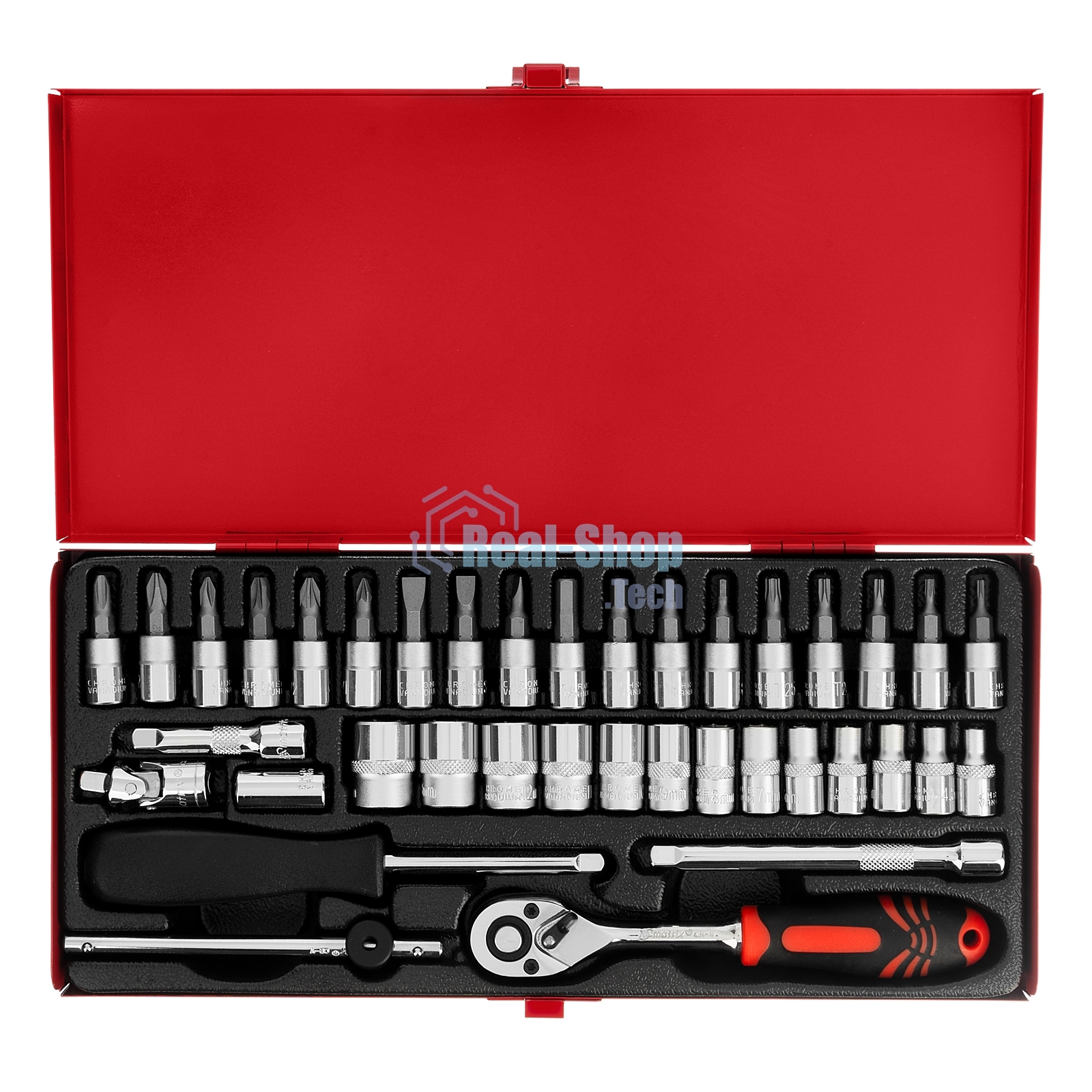 Набор слесарно-монтажный Matrix с квадратом 1/4