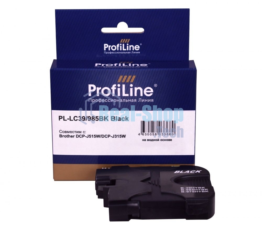 Картридж струйный ProfiLine PL-LC39/985BK для принтеров Brother DCP-J125/DCP-J315W/DCP-J515W/MFC-J220/MFC-J265W/MFC-J410/MFC-J415W с чернилами Black