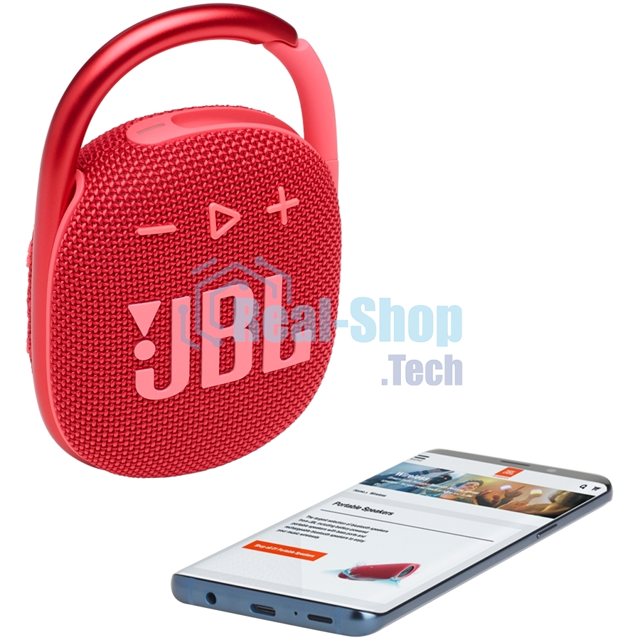 Портативная акустика JBL CLIP 4, красный
