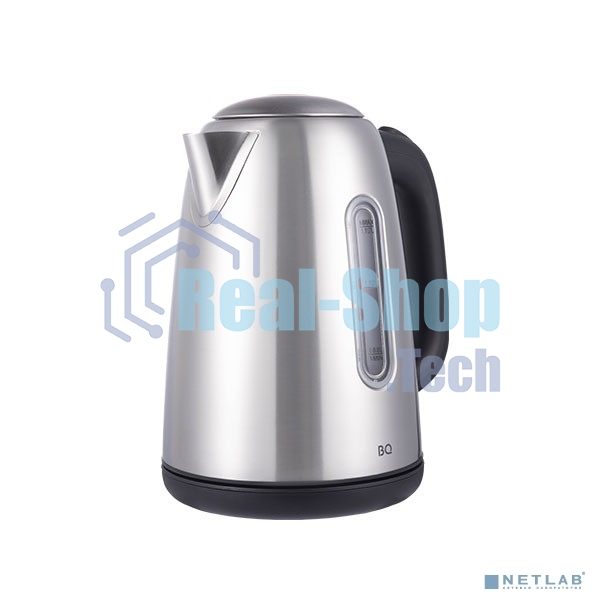 Чайник электрический BQ KT1822SW черный/стальной, мощность 2200Вт, Максимальный объем 1.7л