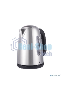 Чайник электрический BQ KT1822SW черный/стальной, мощность 2200Вт, Максимальный объем 1.7л