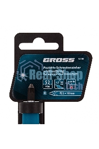 Отвертка Gross PZ2x100 мм, S2, 3к ручка