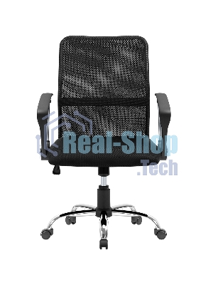 Кресло Defender RIVELLON черный, сетка, 110 кг, механизм качания