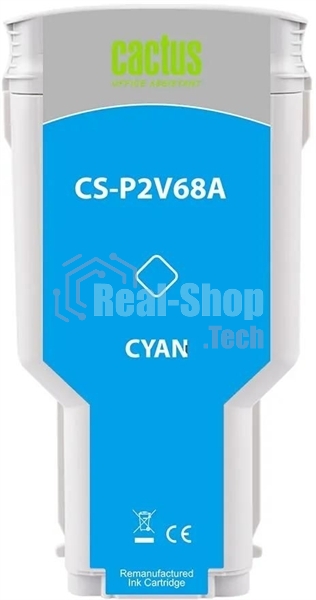Картридж струйный Cactus CS-P2V68A №730 голубой (300мл) для HP Designjet T1600/1700/2600