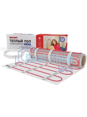 Теплый пол (нагревательный мат) Rexant Classic RNX-15,0-2250 (площадь 15,0 м2 (0,5 х 30,0 м)), 2250 Вт, двухжильный с экраном