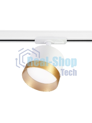 Трековый однофазный светильник Ambrella light GL5361 WH/GD белый/золото GX53 max 12W