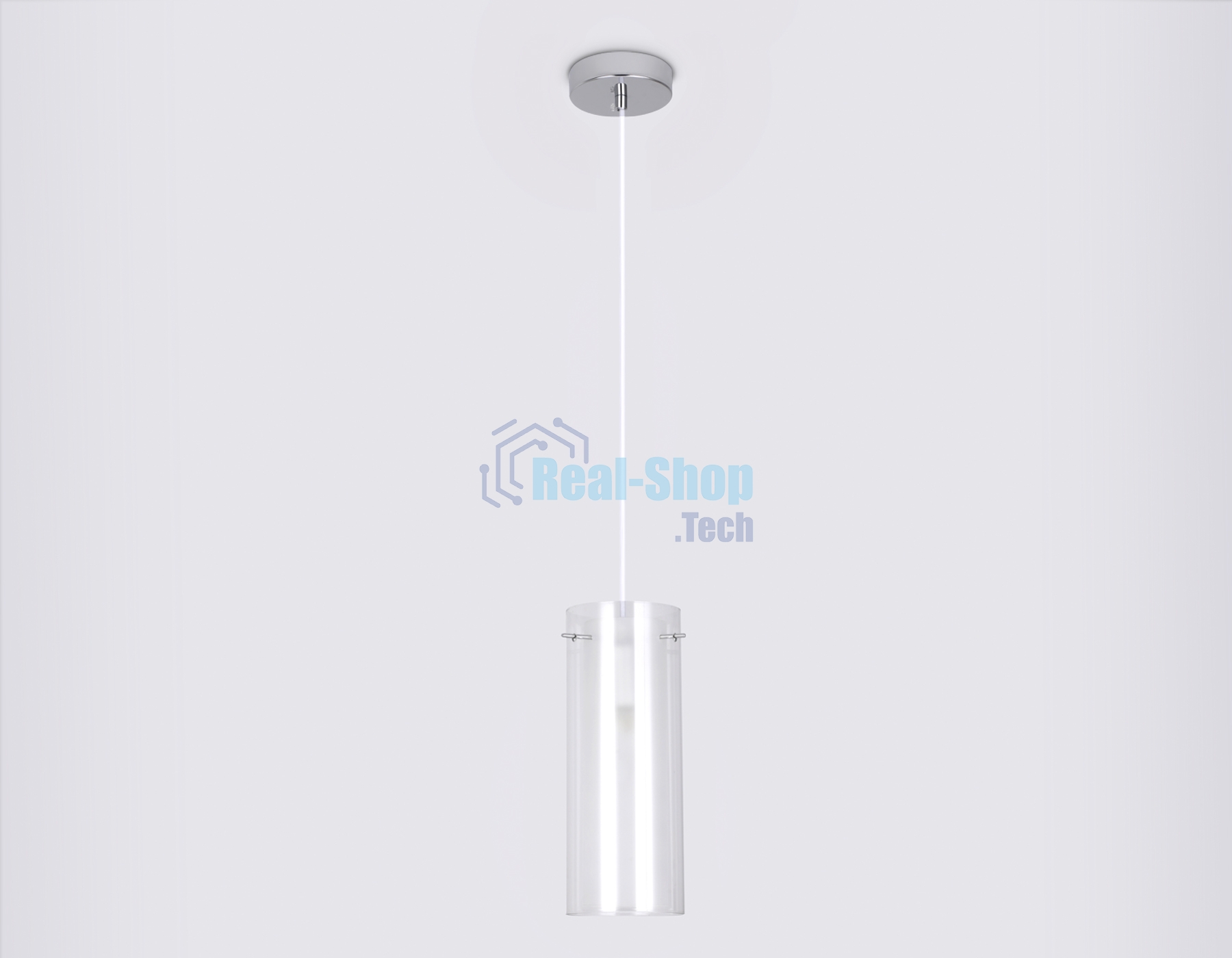 Светильник Ambrella light TR3672 CH/CL/FR хром/прозрачный/белый матовый E14 max 40W D110*1000