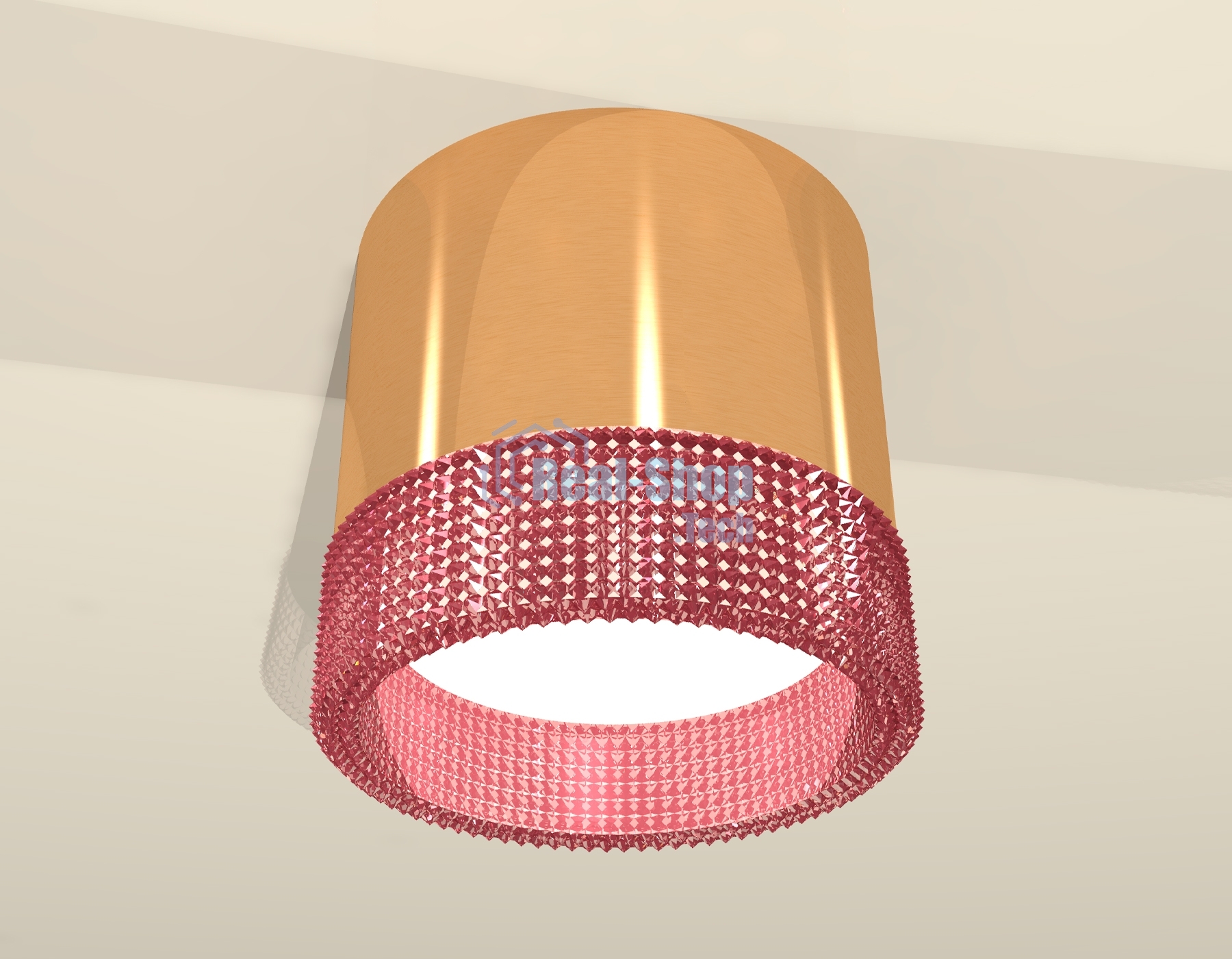 Светильник Ambrella Light XS8121022 PYG/PI золото желтое полированное/розовый GX53 (C8121, N8486)