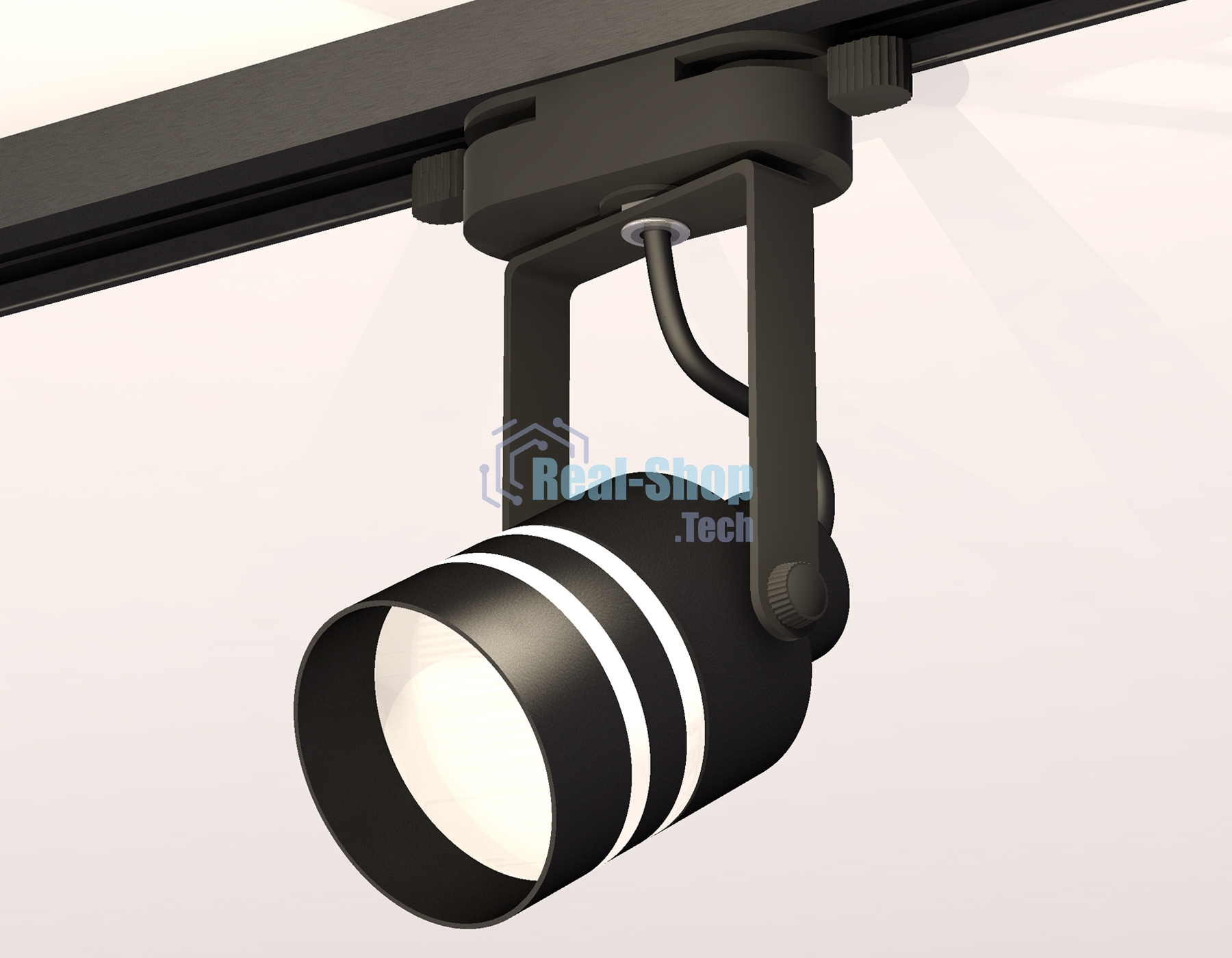 Светильник Ambrella light XT6602082 PBK/SBK/FR черный полированный/черный песок/белый матовый MR16 GU10 (C6602, N6236)
