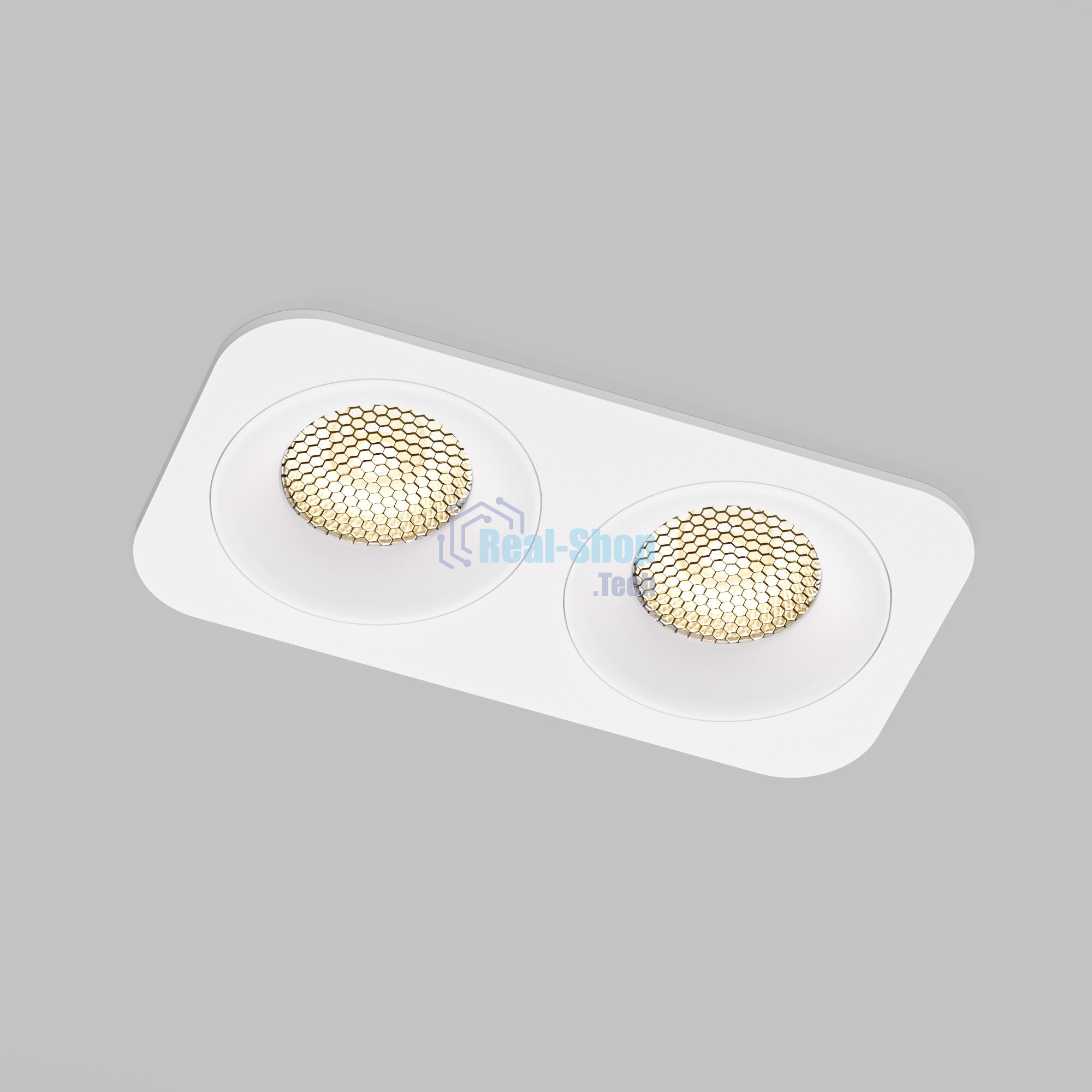 15277/LED / Светильник встраиваемый 20W 3000K белый IP44