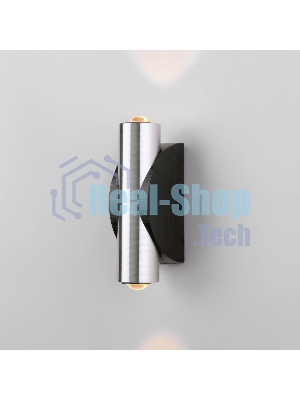 40109/LED / Светильник настенный светодиодный  Steel LED чёрный/сталь