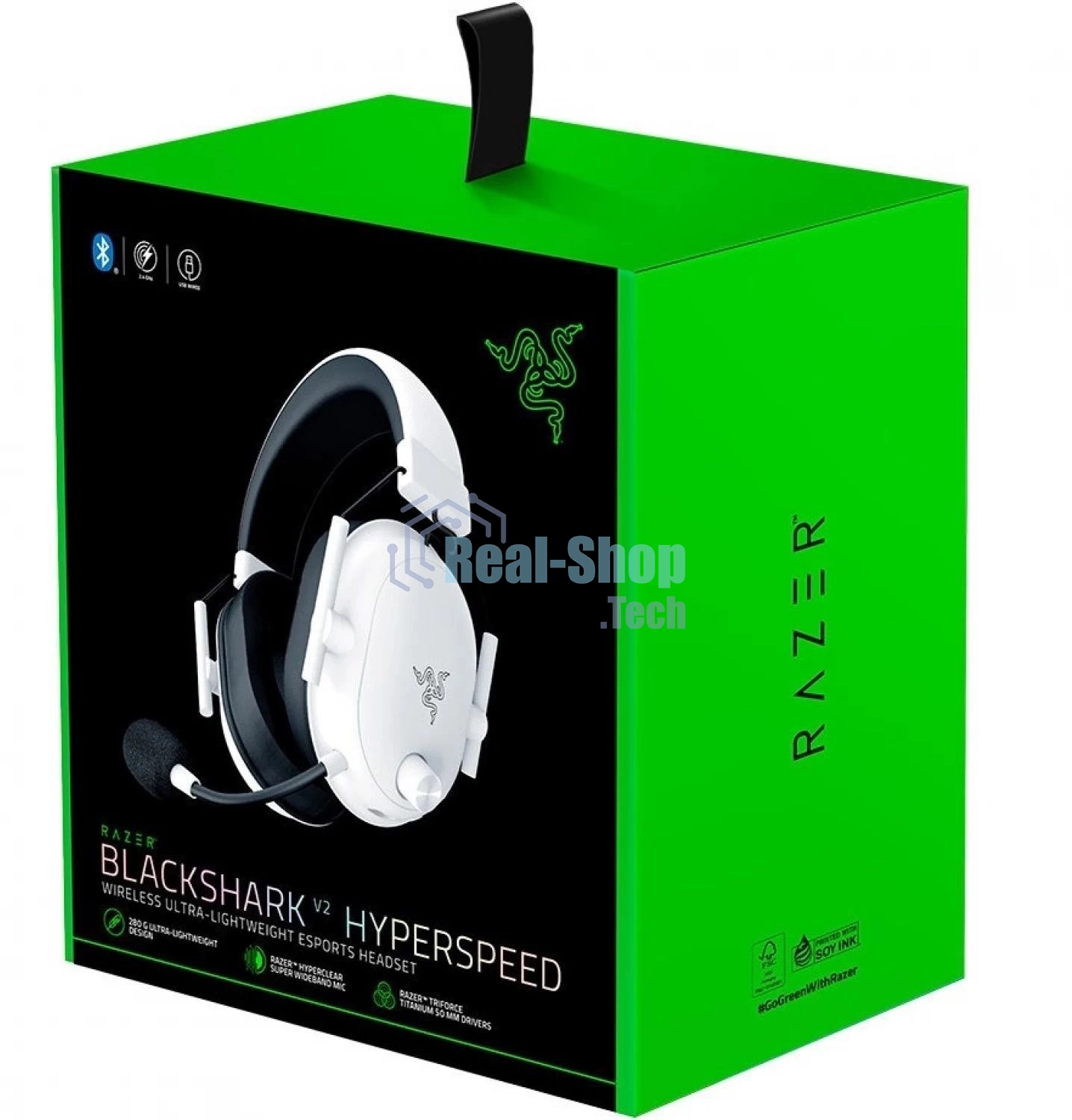 Гарнитура Razer Blackshark V2 HyperSpeed белый, беспроводная, Bluetooth, до 70 ч