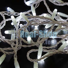 Гирлянда Neon-night Нить 10м, постоянное свечение, белый ПВХ, 24В, белый