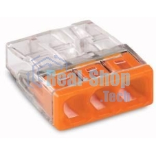 Клемма 3х(0.5-2.5мм) 3-х проводн. для распред. короб. (без п) WAGO 2273-203