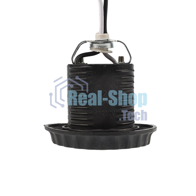 Патрон E27 Rexant с проводом 20 см черный