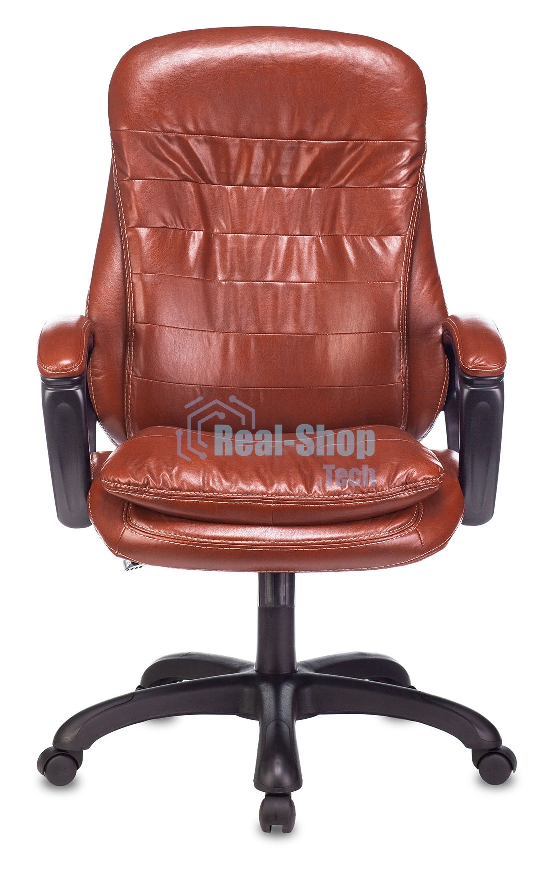 Кресло руководителя Бюрократ T-9950LT коричневый Boroko-37, искусственная кожа, крестовина пластик