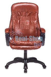 Кресло руководителя Бюрократ T-9950LT коричневый Boroko-37, искусственная кожа, крестовина пластик