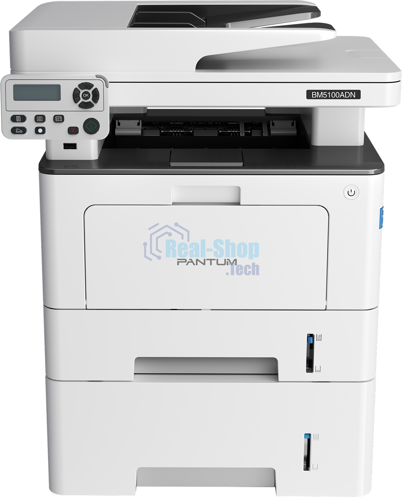 МФУ лазерное Pantum BM5100ADN, A4, ч/б, печ. до 40 стр/мин., скан. до 24 стр/мин., 1200 x 1200 dpi, USB, RJ-45