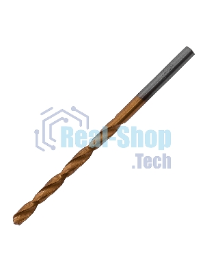 Сверло по металлу Matrix, 3,5 мм, HSS, нитридтитановое покрытие, цилиндрический хвостовик