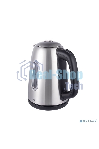 Чайник электрический BQ KT1822SW черный/стальной, мощность 2200Вт, Максимальный объем 1.7л