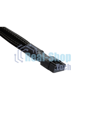 Кабель-разветвитель питания FAN Cablexpert CC-FAN-1F3M-27CM, 4pin(f)/3x4pin(m), PWM(ШИМ), медь, 27см, черный, пакет